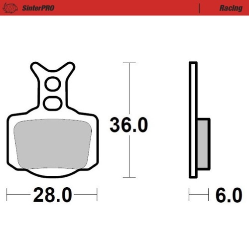 Moto-Master Gas Gas SinterPro Racing Left Front Brake Pads
