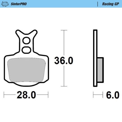 Moto-Master Gas Gas MC-E 3 2023-2025 SinterPro Racing GP Rear Brake Pads