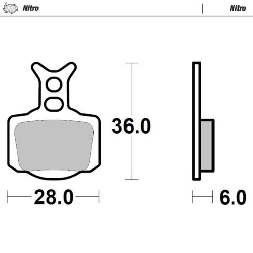 Moto-Master Husqvarna EE 3 2023-2025 Nitro Rear Brake Pads