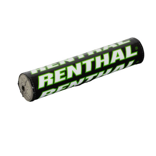 Renthal Black/White/Green Team Issue SX Handlebar Pad (240mm)