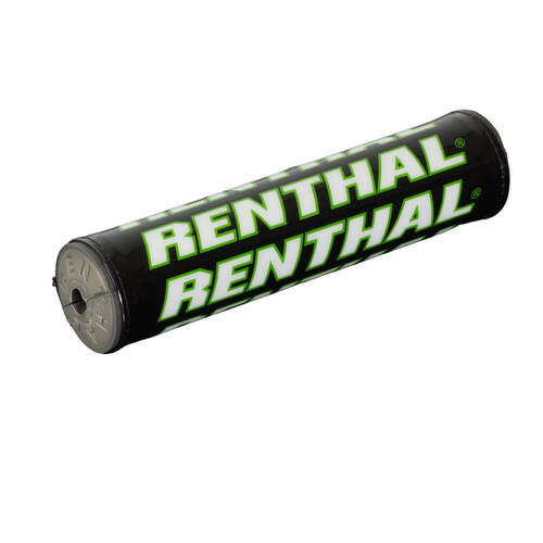 Renthal Black/White/Green Mini SX Handlebar Pad (205mm)