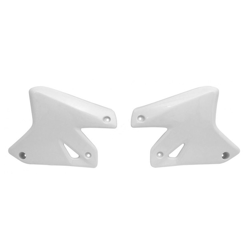 Rtech Suzuki DR-Z 400 E 2000-2022 White Radiator Shrouds