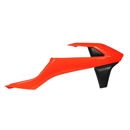 Rtech KTM 125 EXC 2017-2019 Neon Orange/Black Radiator Shrouds