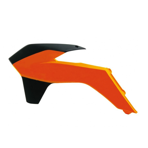 Rtech KTM 125 EXC 2014-2016 Orange/Black Radiator Shrouds