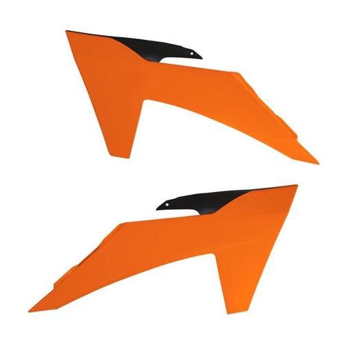 Rtech KTM 125 SX 2023-2024 Orange/Black Radiator Shrouds