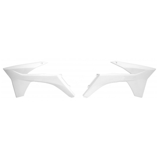 Rtech KTM 125 EXC 2012-2013 White Radiator Shrouds