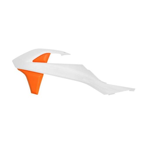 Rtech KTM 50 SX 2016-2023 White/Orange Radiator Shrouds