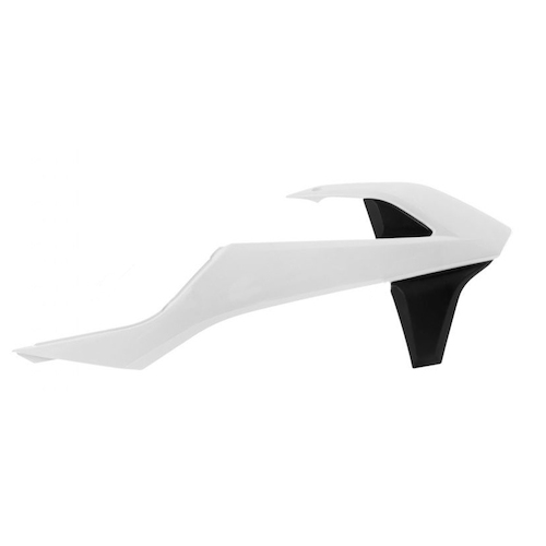 Rtech KTM 125 EXC 2017-2019 White/Black Radiator Shrouds