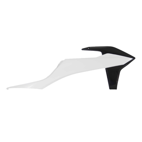 Rtech KTM 125 SX 2019-2022 White/Black Radiator Shrouds