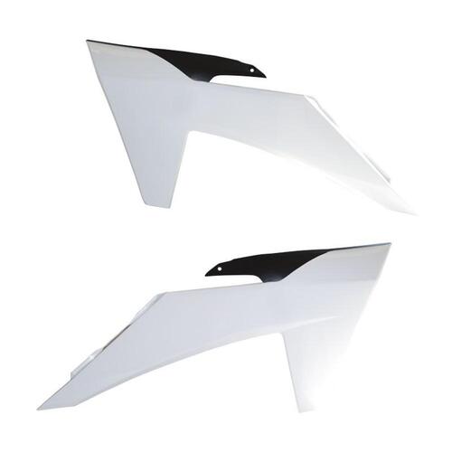 Rtech KTM 125 SX 2023-2024 White/Black Radiator Shrouds