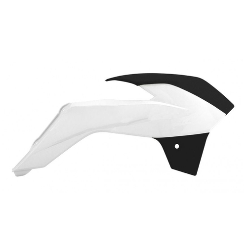 Rtech KTM 85 SX 2013-2017 Black/White Radiator Shrouds
