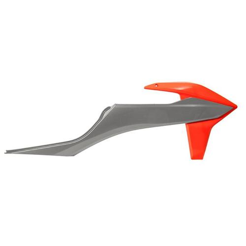 Rtech KTM 125 XC 2021-2022 Grey/Orange Radiator Shrouds