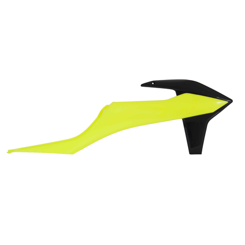 Rtech KTM 125 XC 2021-2022 Neon Yellow/Black Radiator Shrouds