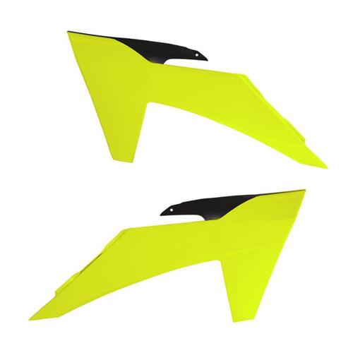Rtech KTM 125 SX 2023-2024 Neon Yellow/Black Radiator Shrouds
