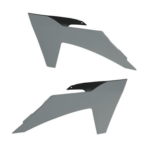 Rtech KTM 125 SX 2023-2024 Quantum Grey/Black Radiator Shrouds
