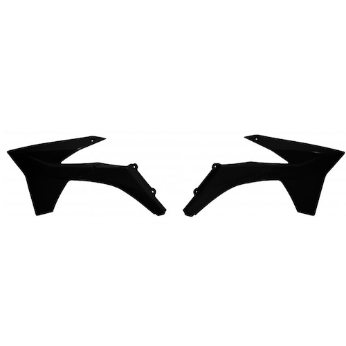 Rtech KTM 125 EXC 2012-2013 Black Radiator Shrouds