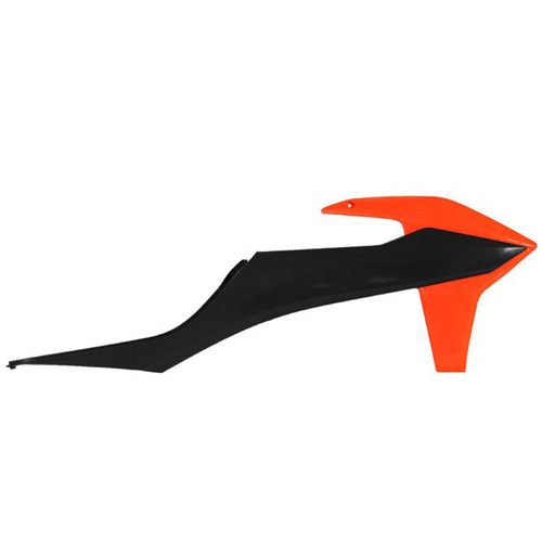 Rtech KTM 125 XC 2021-2022 Black/Orange Radiator Shrouds