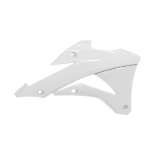 Rtech Kawasaki KX 100 2014-2021 White Radiator Shrouds