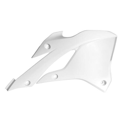 Rtech Kawasaki KX 85 2022-2024 White Radiator Shrouds