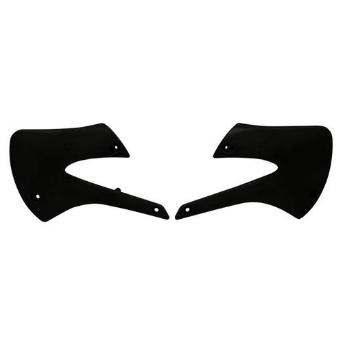 Rtech Kawasaki KX 85 2001-2013 Black Radiator Shrouds