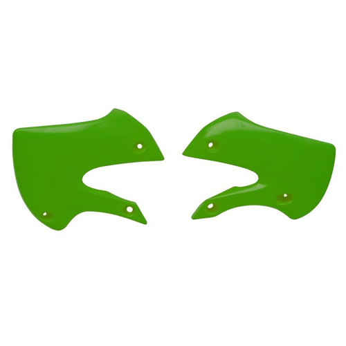 Rtech Kawasaki KLX 110 2002-2009 Green Radiator Shrouds