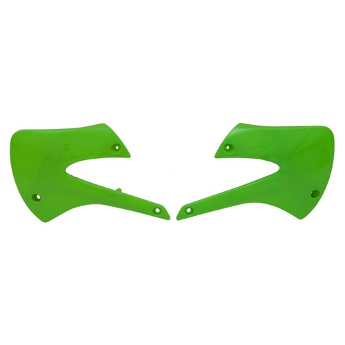 Rtech Kawasaki KX 100 1998-2013 Green Radiator Shrouds