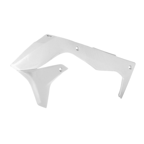 Rtech Kawasaki KX 450 F 2016-2018 White Radiator Shrouds