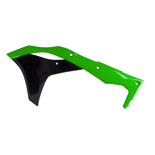 Rtech Kawasaki KX 250 F 2019-2020 Green/Black Radiator Shrouds