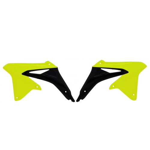 Rtech Suzuki RM-Z 450 2009-2021 Neon Yellow/Black Radiator Shrouds