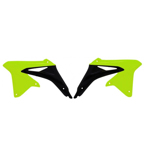 Rtech Suzuki RM-Z 250 2010-2018 Neon Yellow/Black Radiator Shrouds