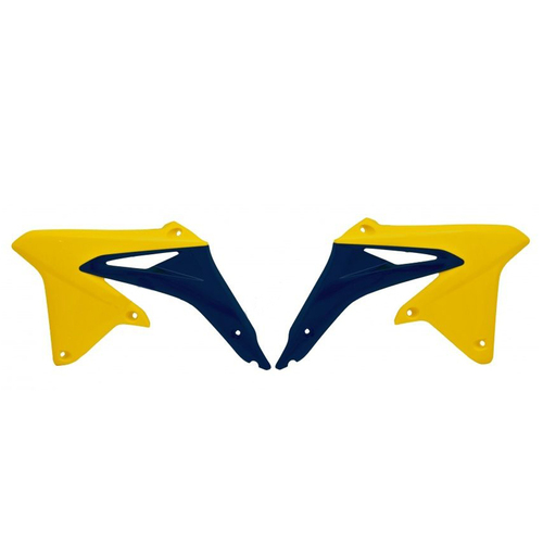 Rtech Suzuki RMX 450 2010-2019 Yellow/Blue Radiator Shrouds