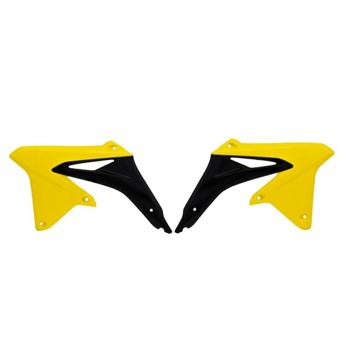Rtech Suzuki RM-Z 450 2009-2021 Yellow/Black Radiator Shrouds