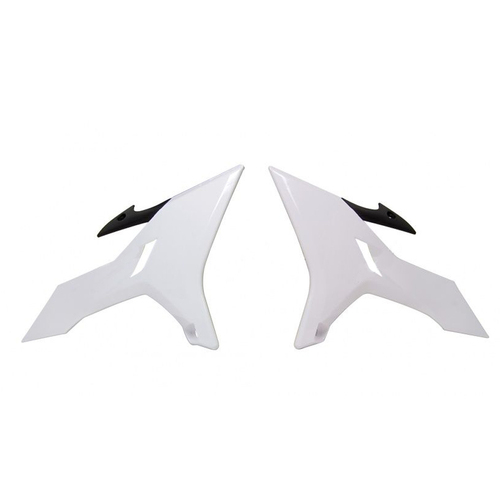 Rtech Yamaha YZ Revolution YZ 250 2015-2021 White/Black Radiator Shrouds