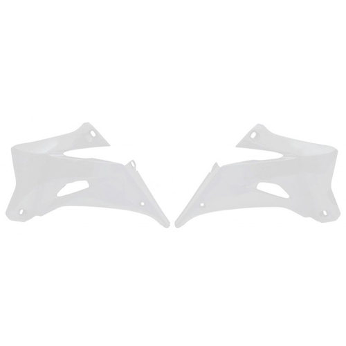 Rtech Yamaha YZ 250 F 2006-2009 White Radiator Shrouds