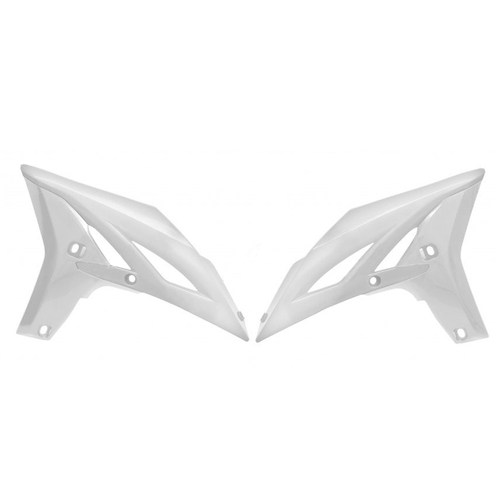 Rtech Yamaha YZ 250 F 2010-2013 White Radiator Shrouds