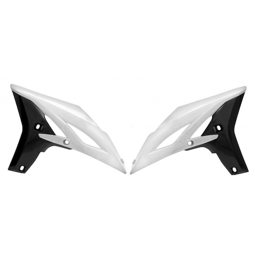 Rtech Yamaha WR 450 F 2012-2015 White/Black Radiator Shrouds