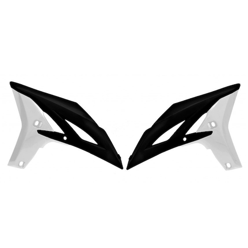 Rtech Yamaha WR 450 F 2012-2015 Black/White Radiator Shrouds