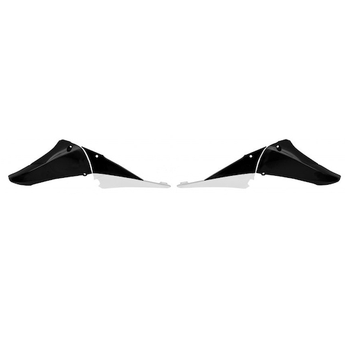 Rtech Yamaha YZ 450 F 2010-2013 Black/White Upper Radiator Shrouds