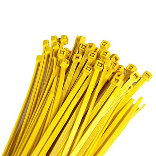 Rtech Yellow Nylon Cable Zip Ties 3.6x180mm (100 pcs)