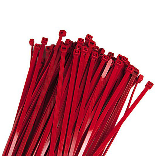 Rtech Red Nylon Cable Zip Ties 3.6x180mm (100 pcs)