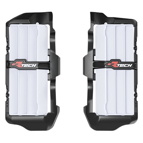Rtech Beta RR 350 4T X-PRO 2025 Black/White Oversized Radiator Louvers