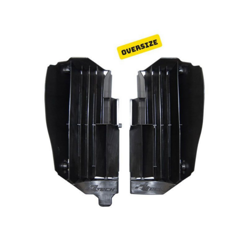 Rtech Yamaha Black Oversized Radiator Louvers YZ 450 F 2018-2021