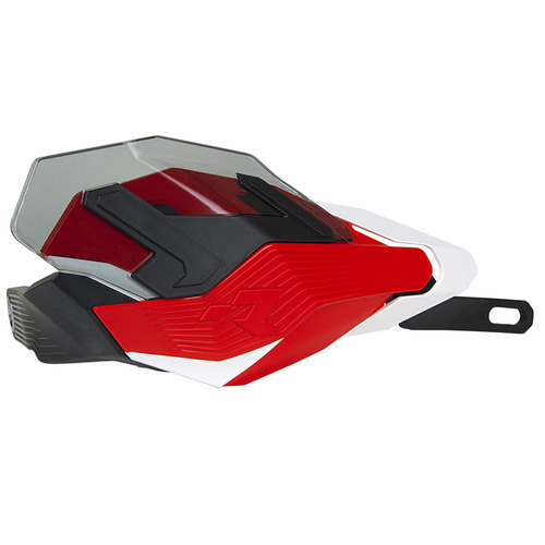 Rtech Red/White HP3 Adventure Handguards - Mount Kit Not Included