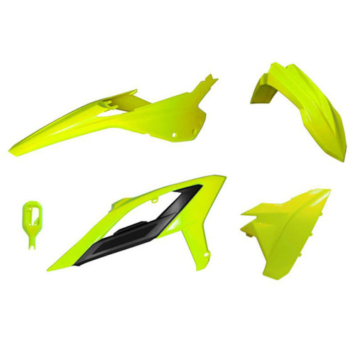 Rtech Beta RR 200 2023-2024 Neon Yellow/Black Plastic Kit (4 Piece Kit)