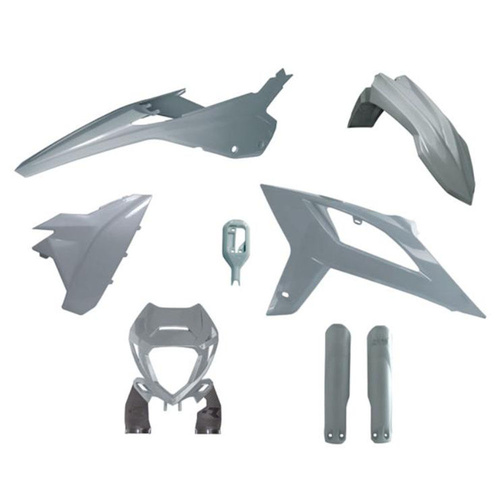Rtech Beta RR 125 2020-2022 Quantum Grey Plastic Kit (6 Piece Kit)
