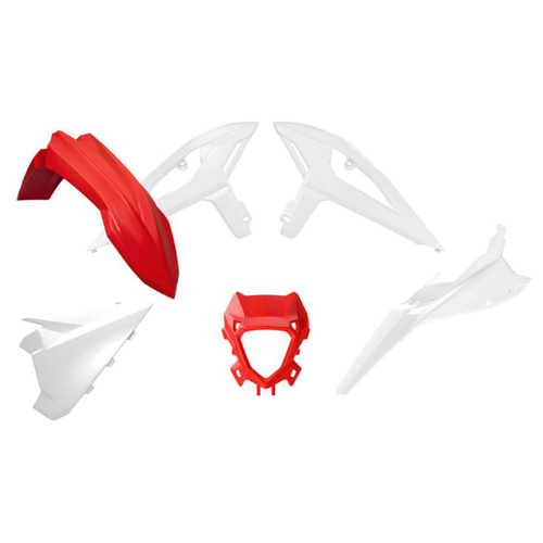 Rtech Beta RR 350 4T X-PRO 2025 OE Red/White Plastic Kit (4 Piece Kit)