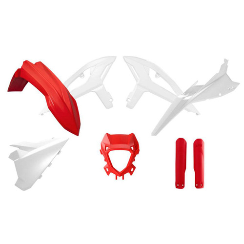 Rtech Beta RR 350 4T X-PRO 2025 OE Red/White Plastic Kit (6 Piece Kit)