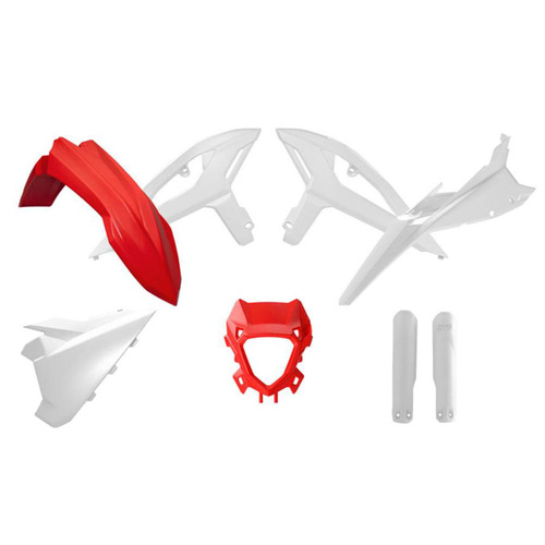 Rtech Beta RR 350 4T RACING 2025 Red/White Plastic Kit
