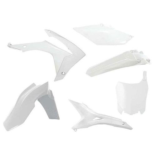 Rtech Honda CRF 250 R 2014-2017 White Plastic Kit (6 Piece Kit)