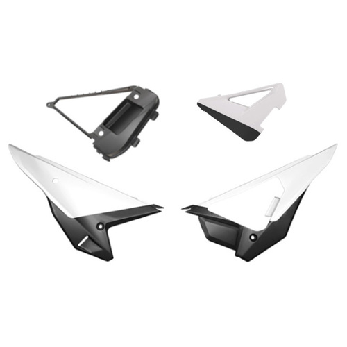 Rtech Revolution Honda CRF 250 R 2025 White/Black Airbox Side Panel Kit